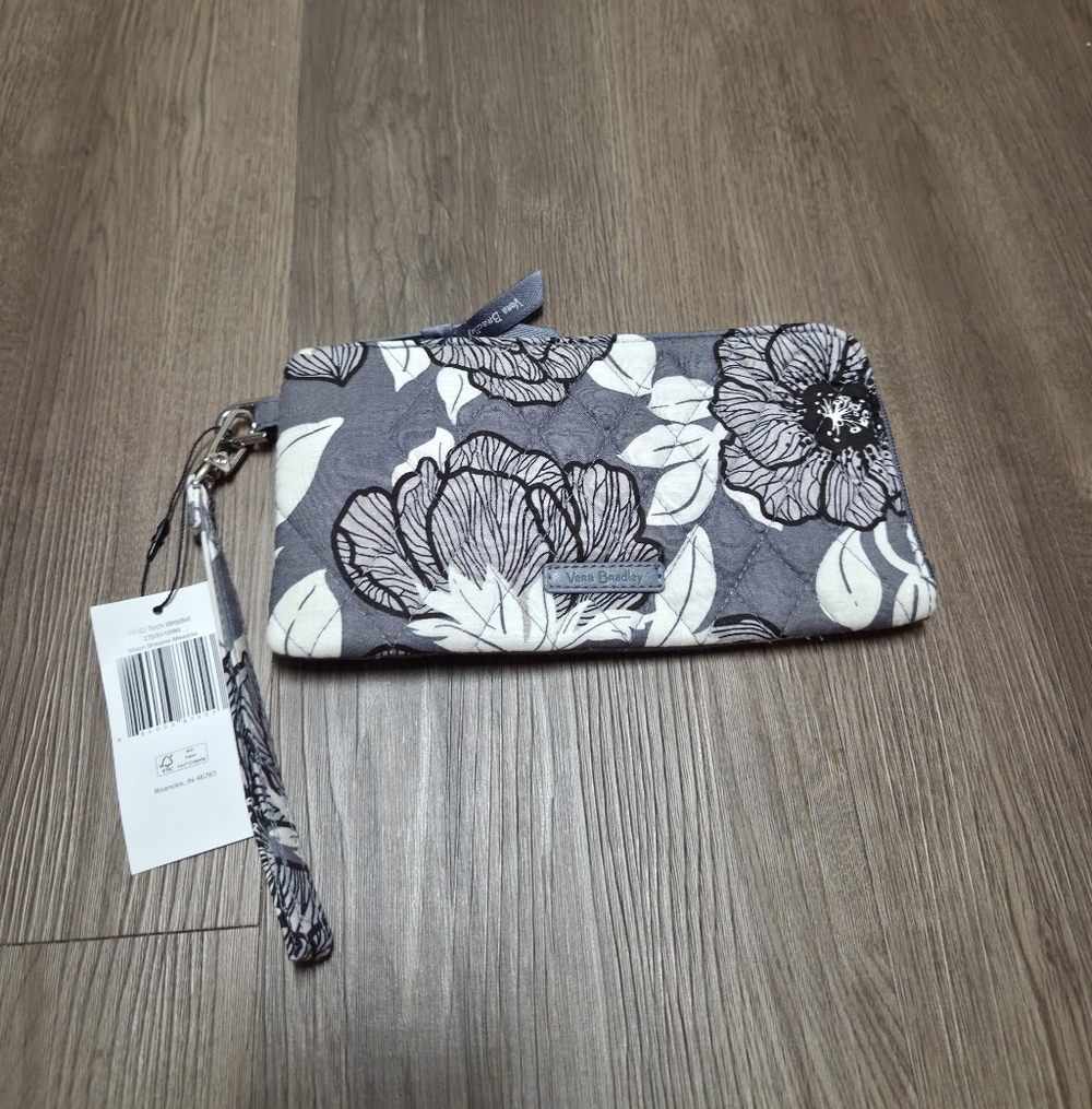 Vera Bradley RDID Tech Wristlet~Moon Shadow Meadow